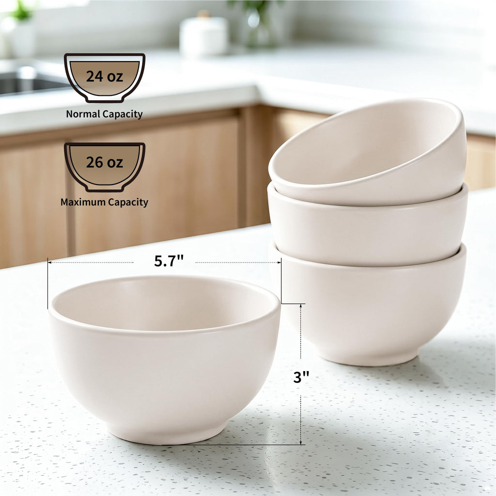 Ceramic Soup Bowls Set of 4 C51483