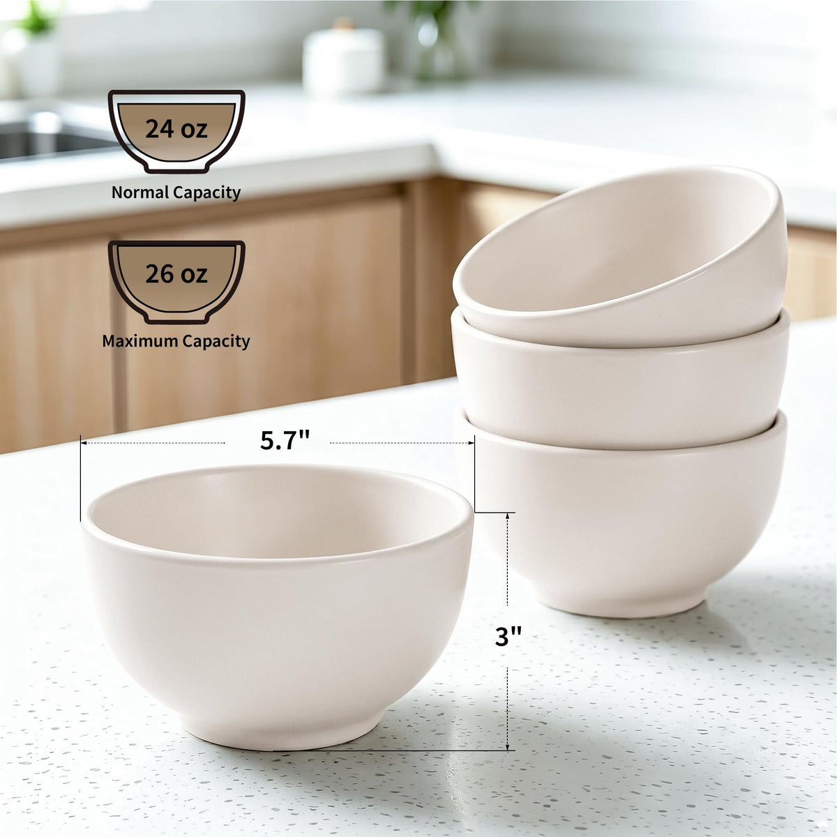 Ceramic Soup Bowls Set of 4 C51483