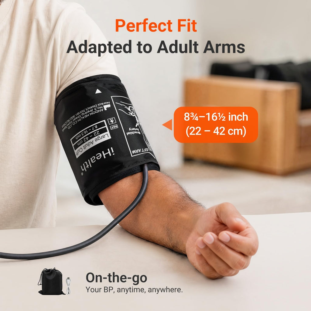 Bluetooth Upper Arm Blood Pressure Monitor with Large Cuff D1230