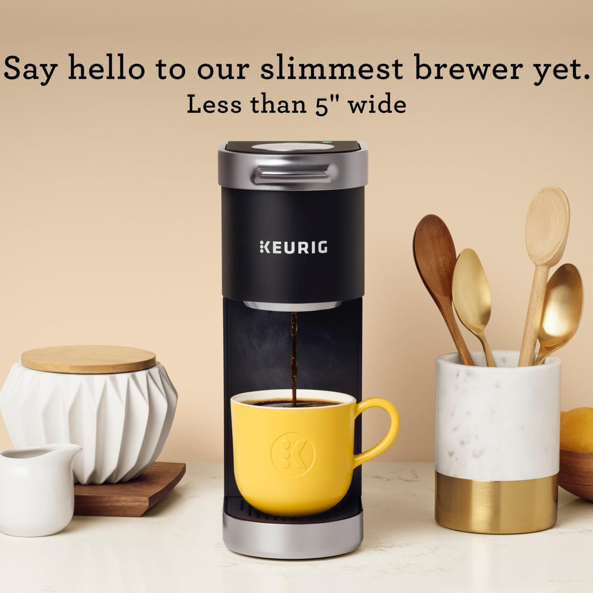 Single Serve K-Cup Pod Coffee Maker, Matte Black Q7163