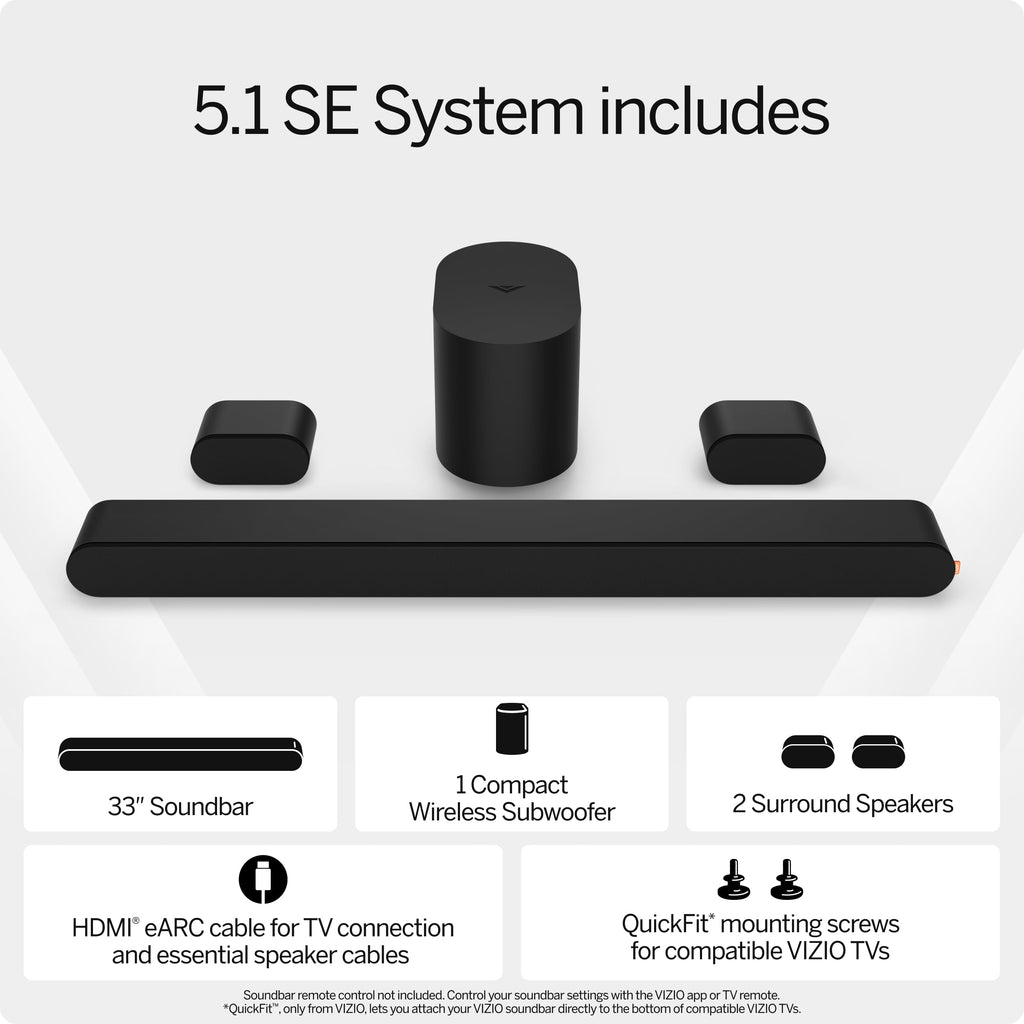 5.1 Soundbar with Wireless Subwoofer and Bluetooth L7377