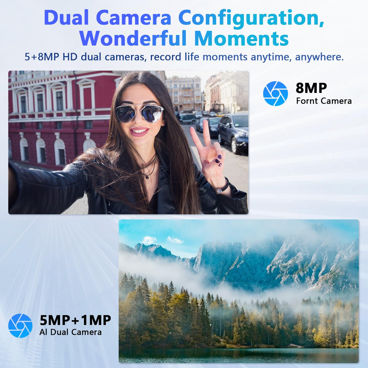Android 16 Tablet 10 Inch with Case, 26GB RAM 128GB ROM Q405