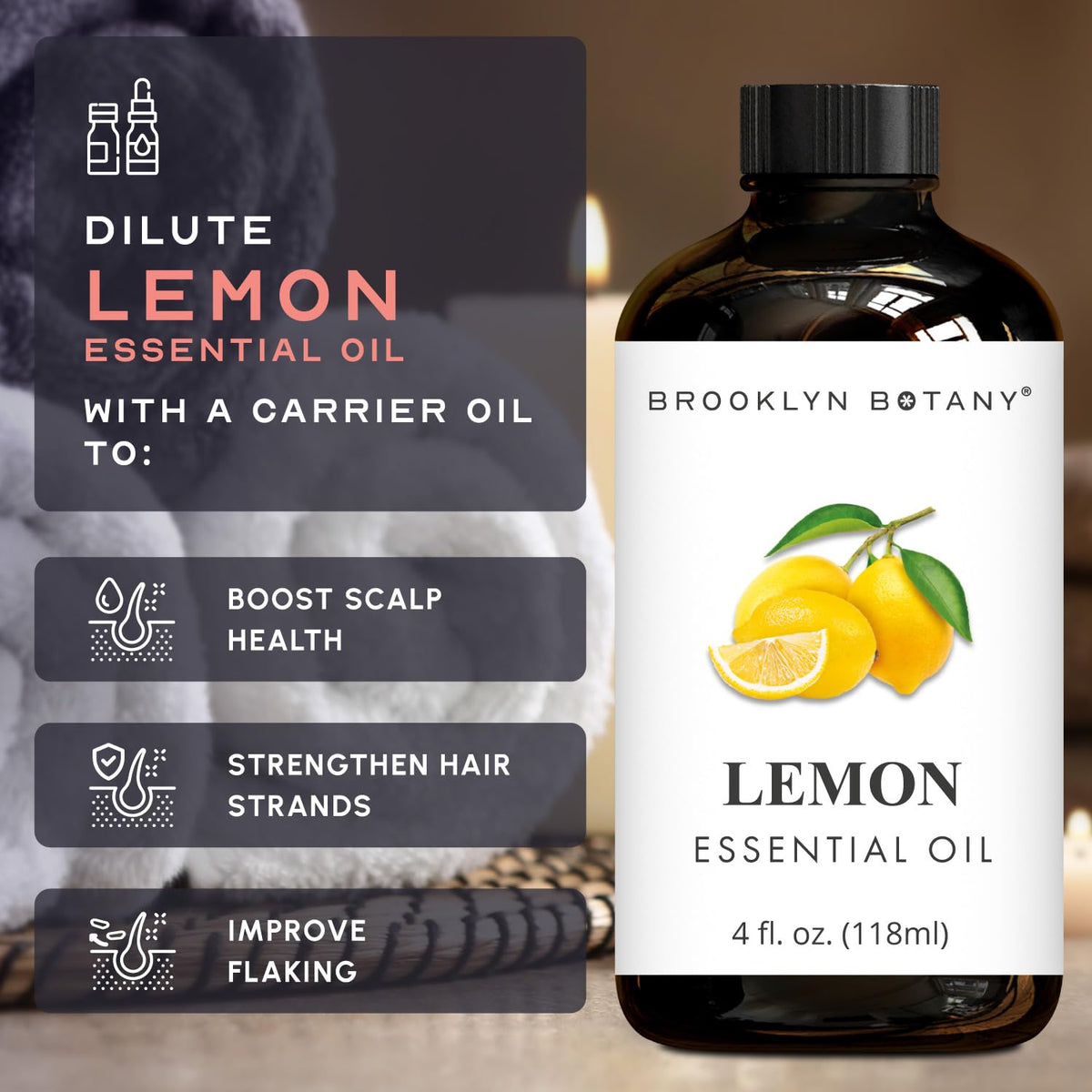 Lemon & Lemongrass Essential Oils 4 Fl Oz Pack of 2 I403