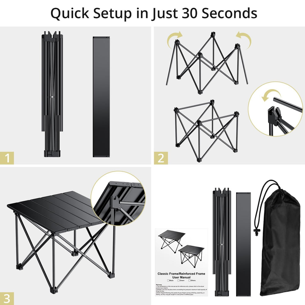 Small Ultralight Aluminum Folding Camping Table R4431