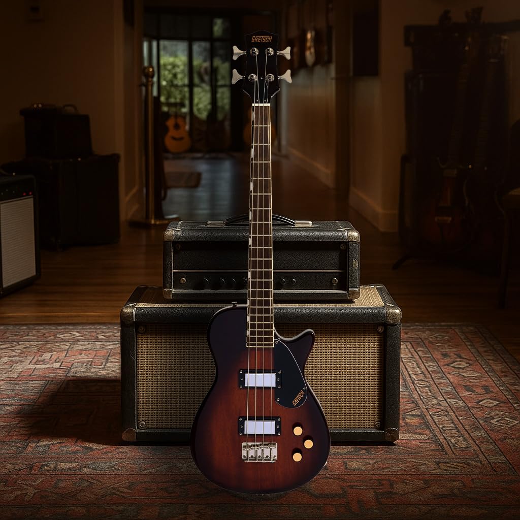 Havana Burst Short-Scale Electric Bass Guitar X6944