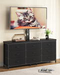 TV Stand with Mount and 9 Fabric Drawers Y45269