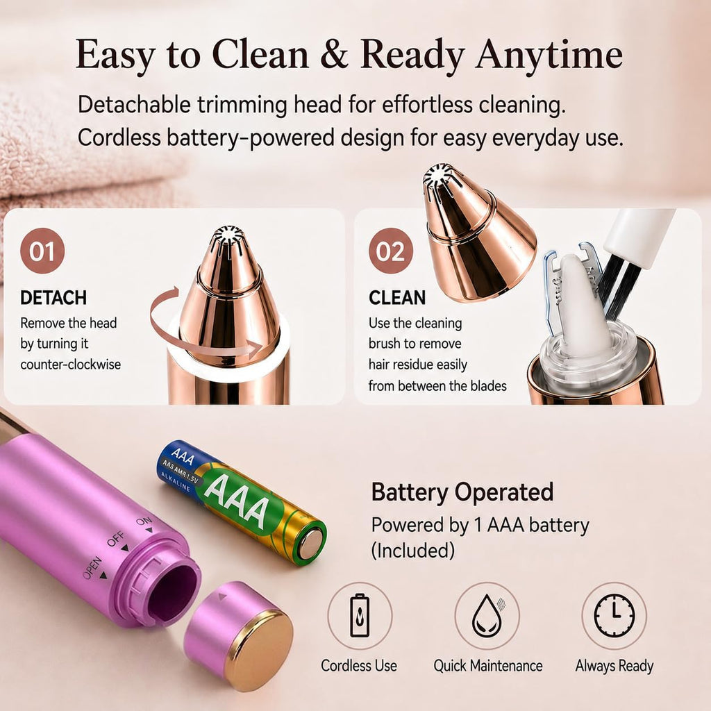 Eyebrow Trimmer with LED Light D7887