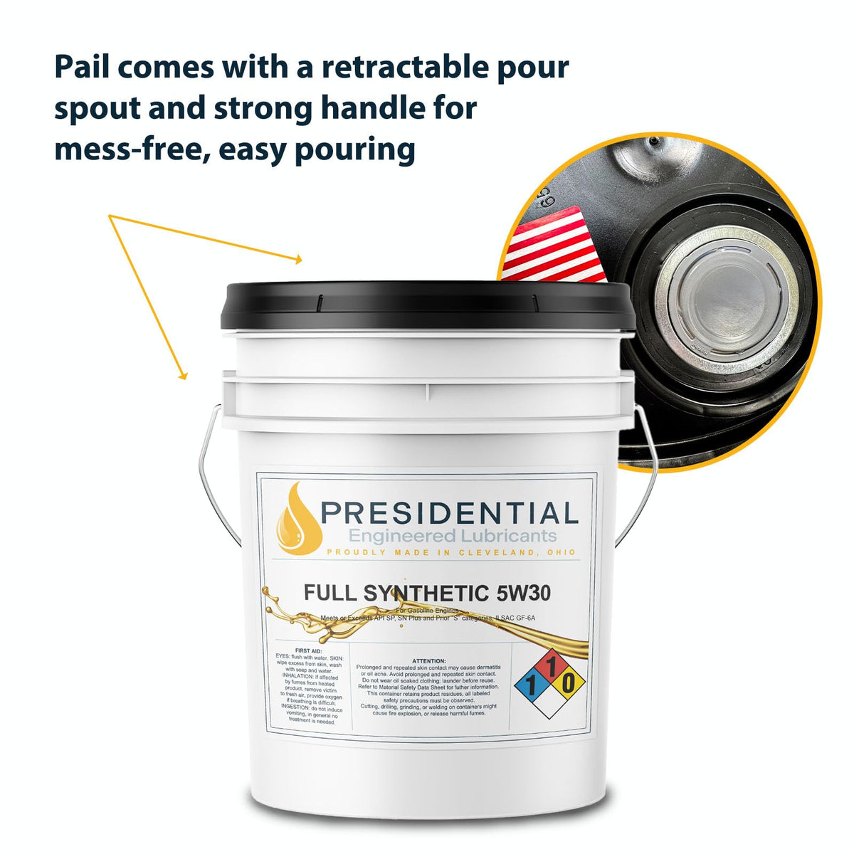 Full Synthetic 5W30 5 Gallon Pail J9607