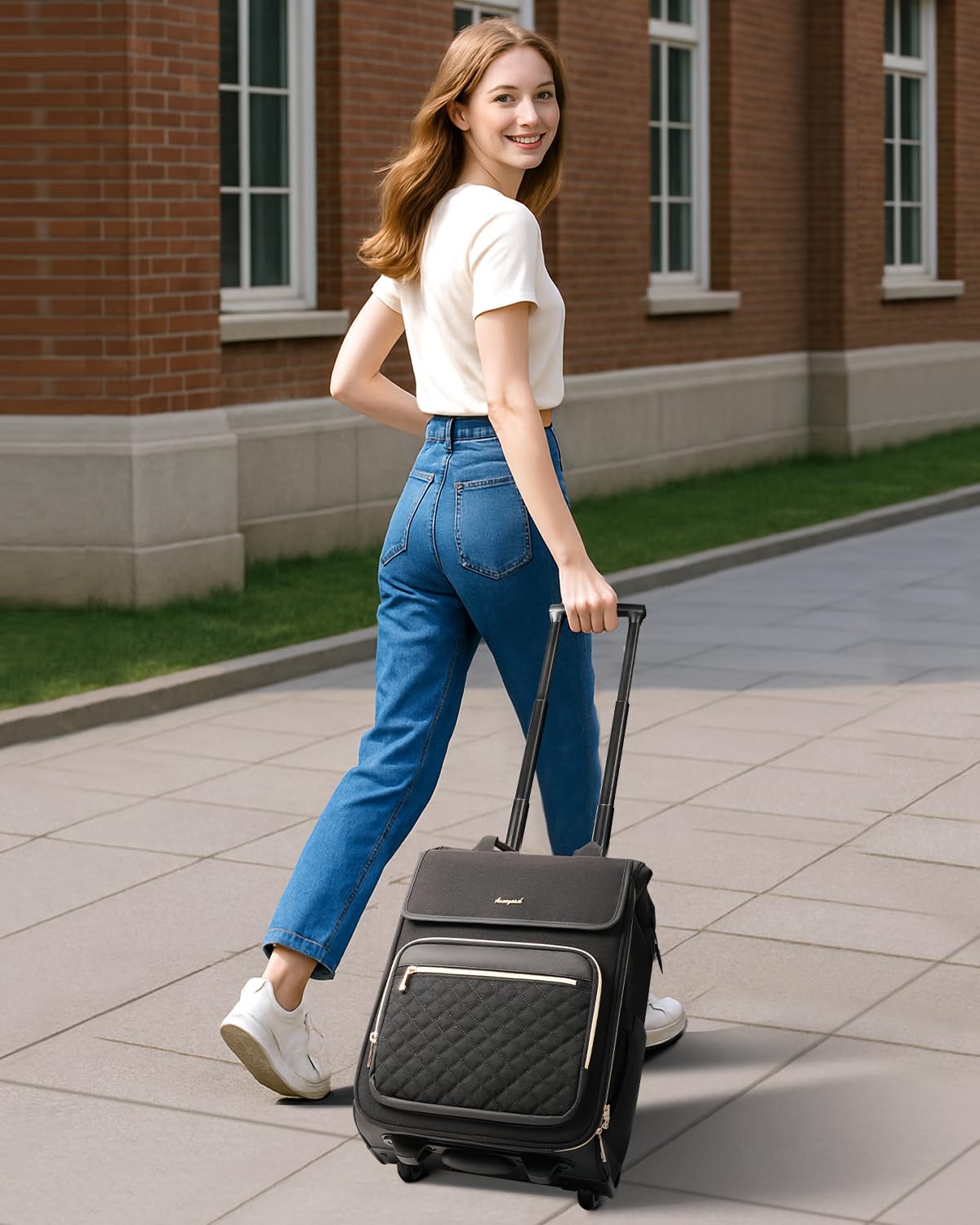 Rolling Laptop Backpack with Wheels A15850