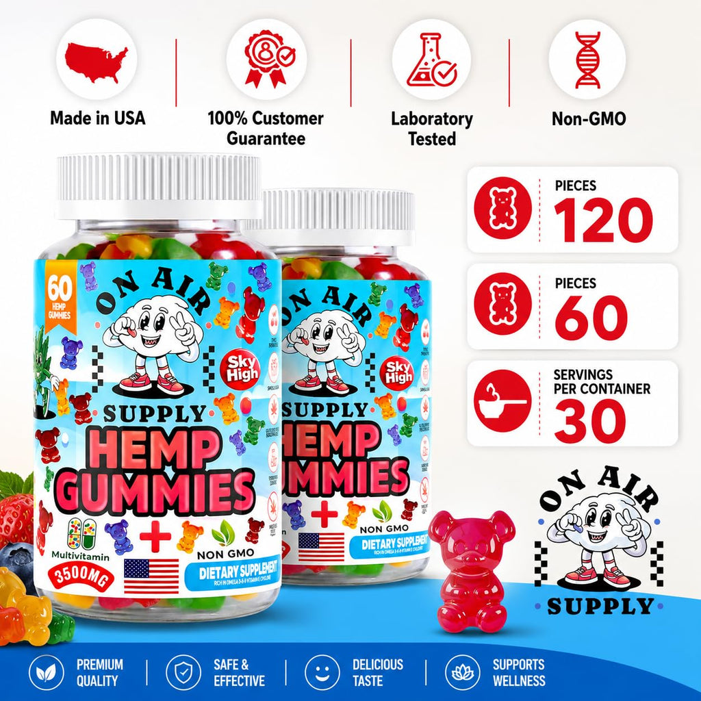 Hemp Gummies 3,500mg 120 Count H388958