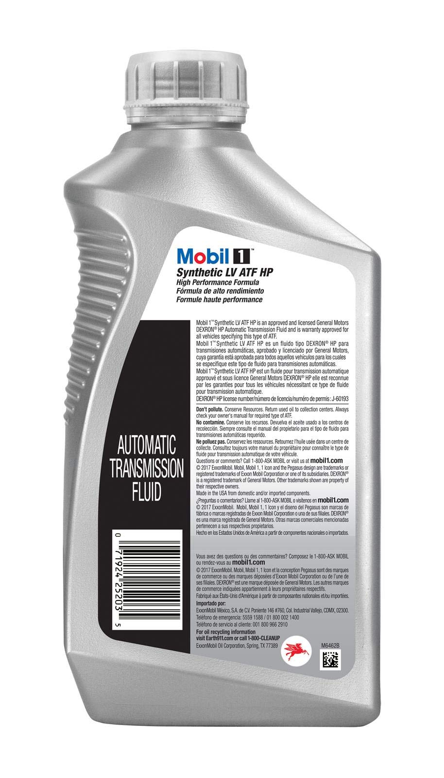 Full Synthetic Automatic Transmission Fluid 1 QT Pack of 6 V606