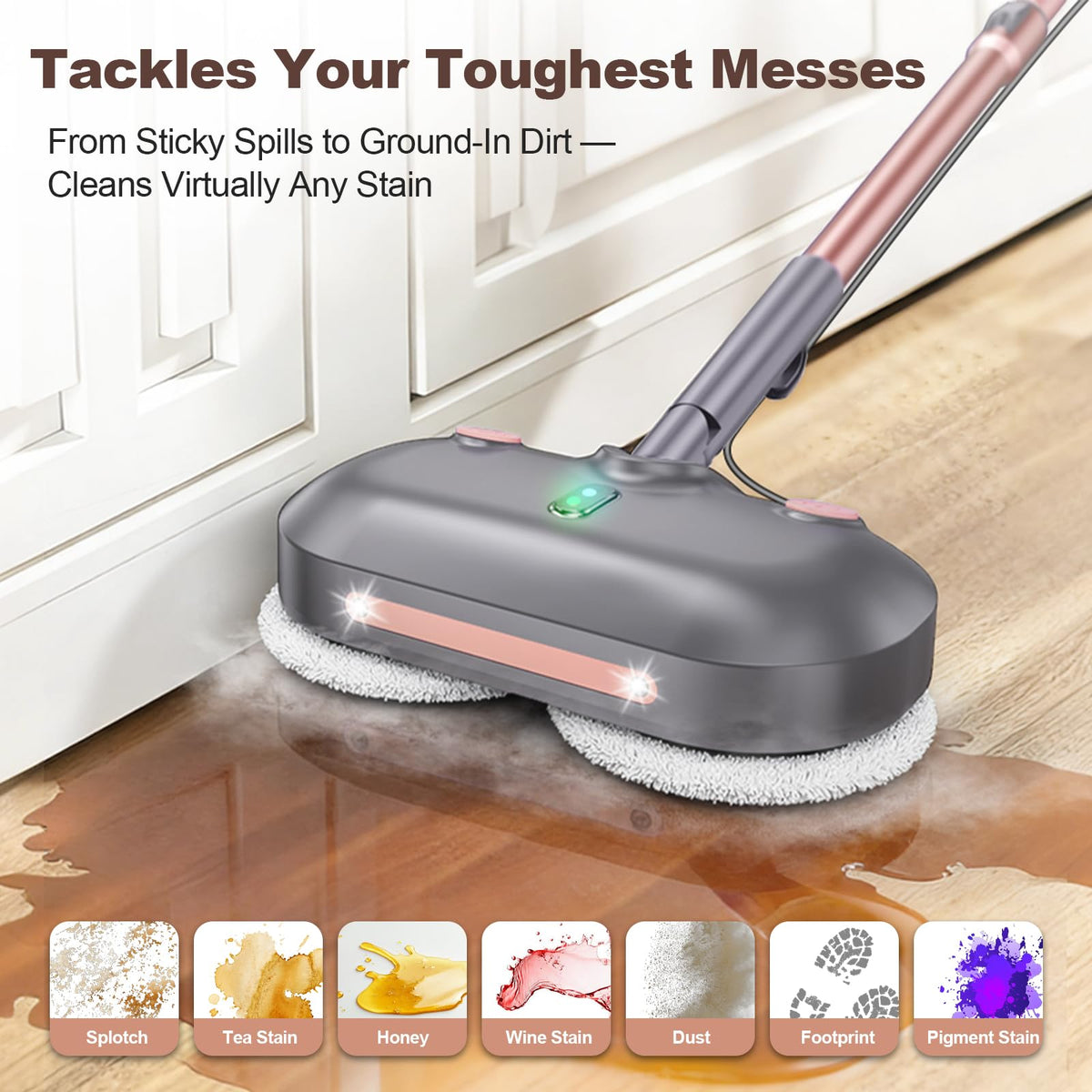 Steam Mop with Rotating Pads U33291