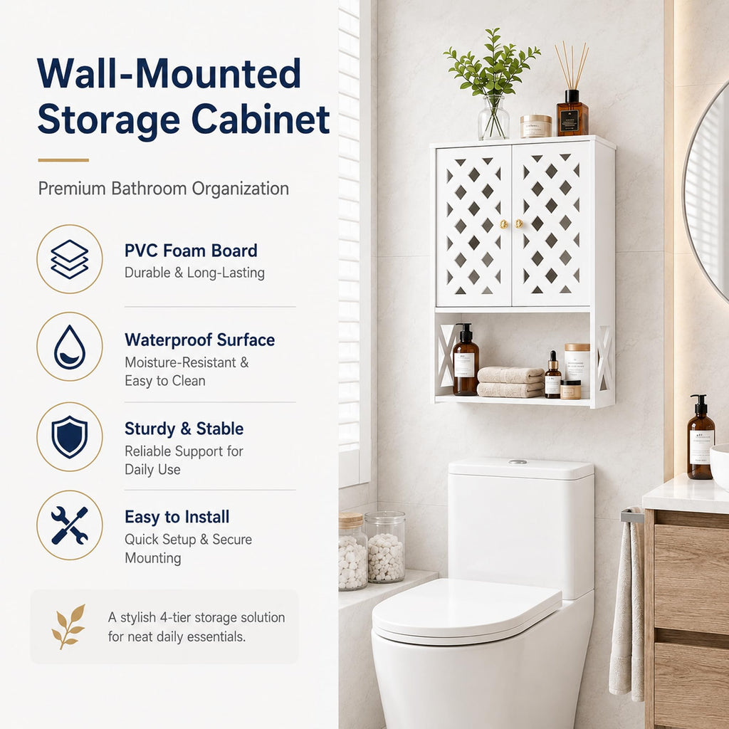 Bathroom Medicine Cabinet with 2 Doors K467