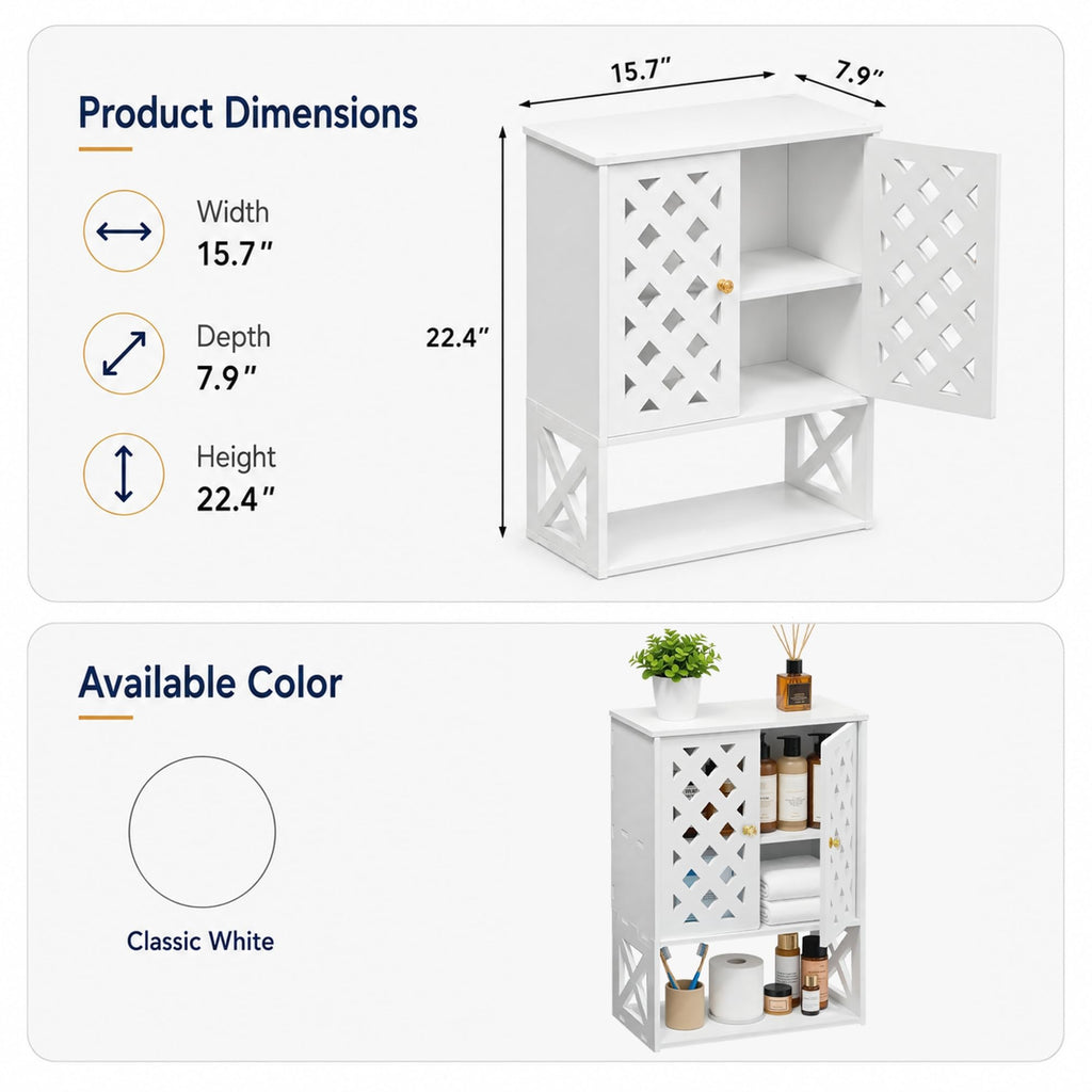 Bathroom Medicine Cabinet with 2 Doors K467