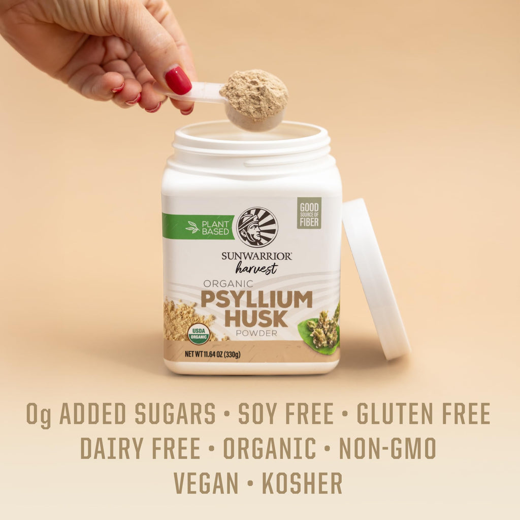 Organic Psyllium Husk Powder Fiber 66 Servings Z97450