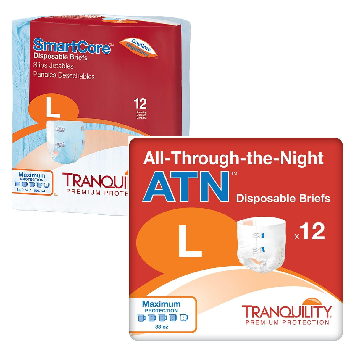 Large Briefs Trial Bundle, 12ct Bags G5482