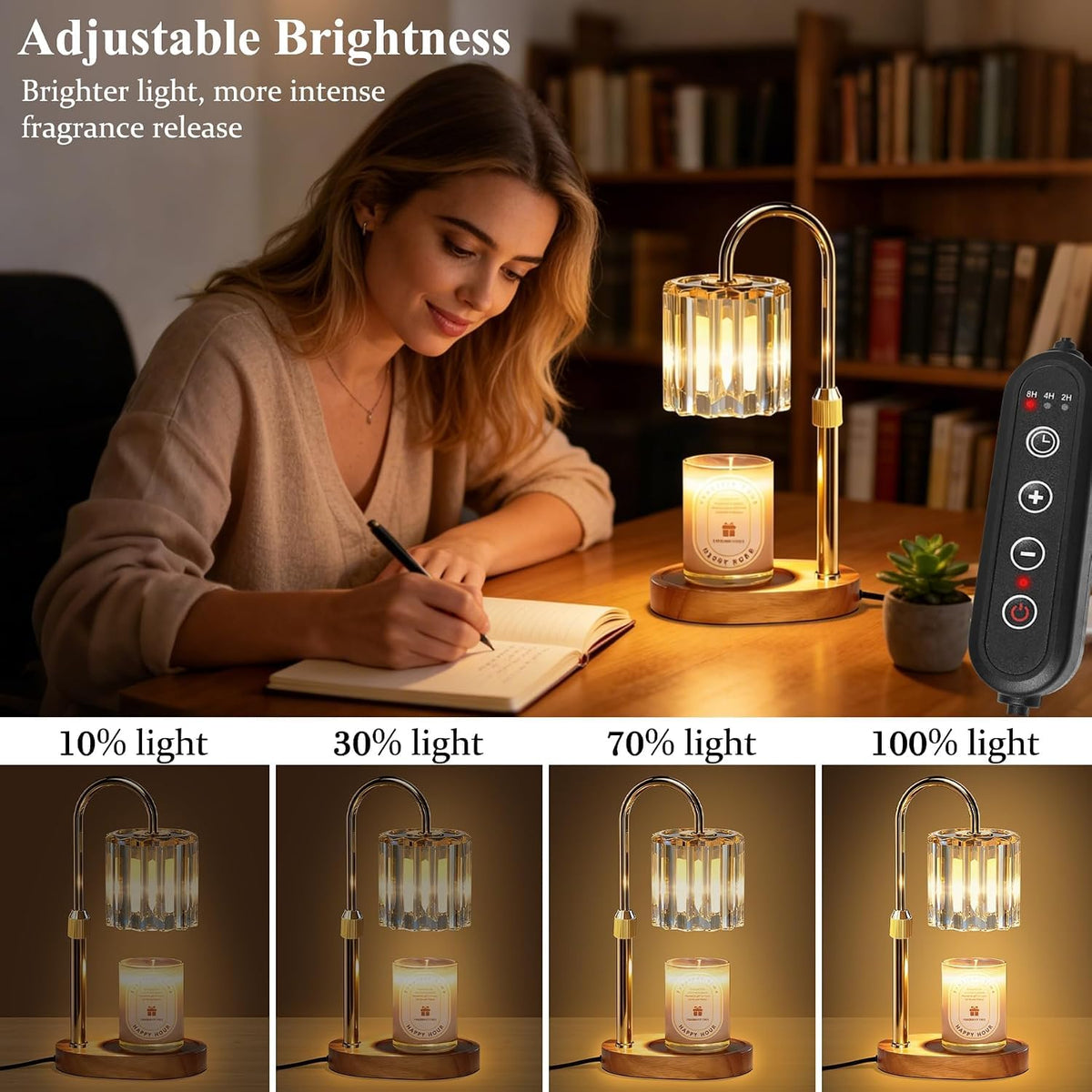 Candle Warmer Lamp with Timer and Dimmer R685755