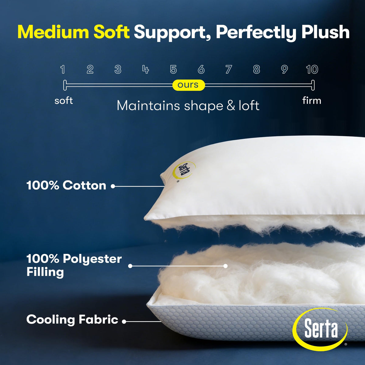 Queen Size Down Alternative Pillows Set of 2 H553981