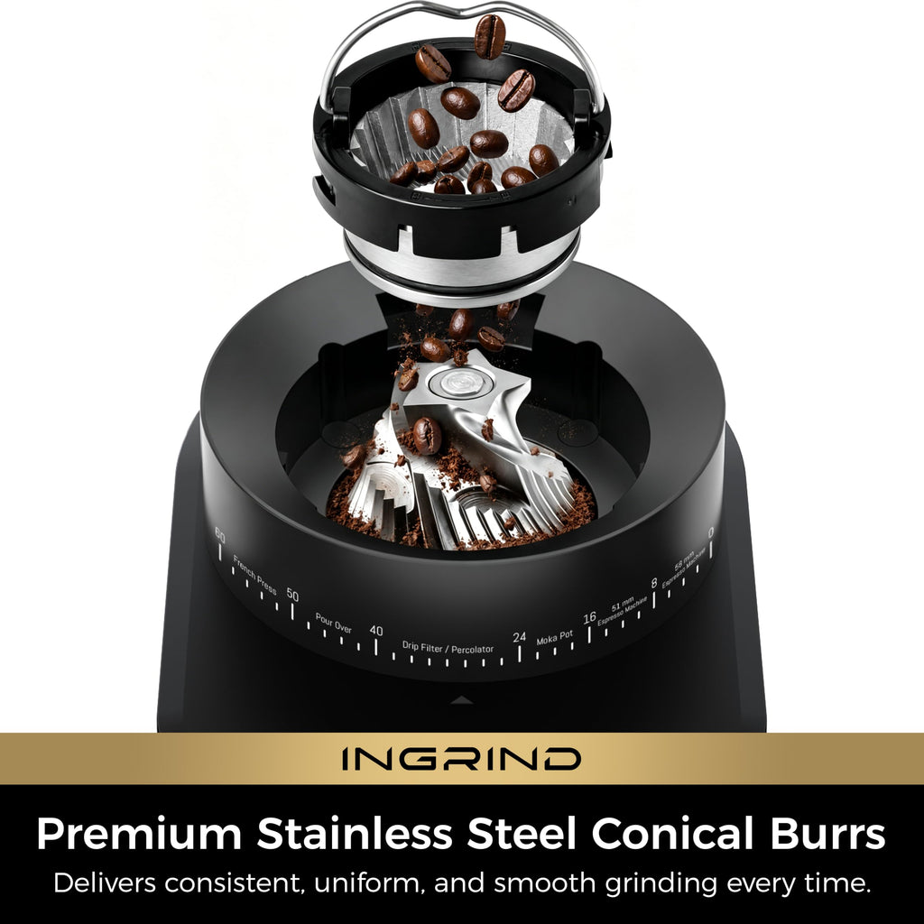 Espresso Machine with Conical Burr Coffee Grinder F262