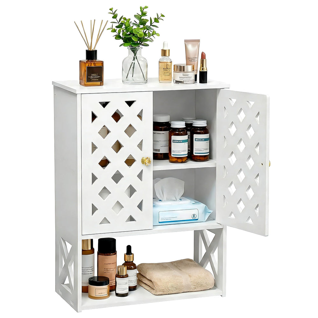 Bathroom Medicine Cabinet with 2 Doors K467