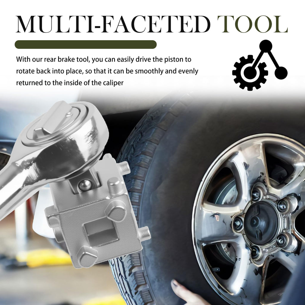 Brake Caliper Compression Tool with 3/8" Square Drive Hole Q90707