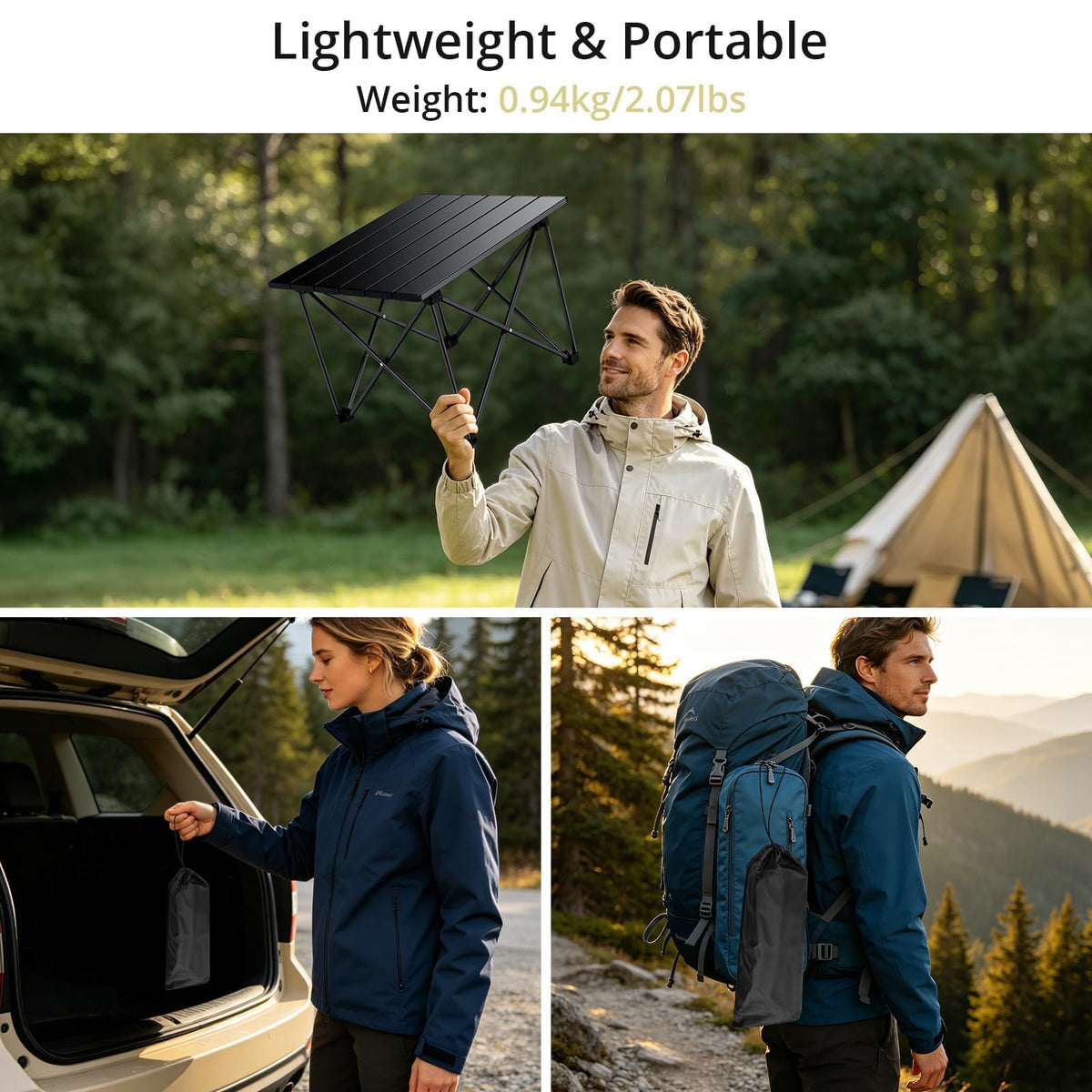 Small Ultralight Aluminum Folding Camping Table R4431