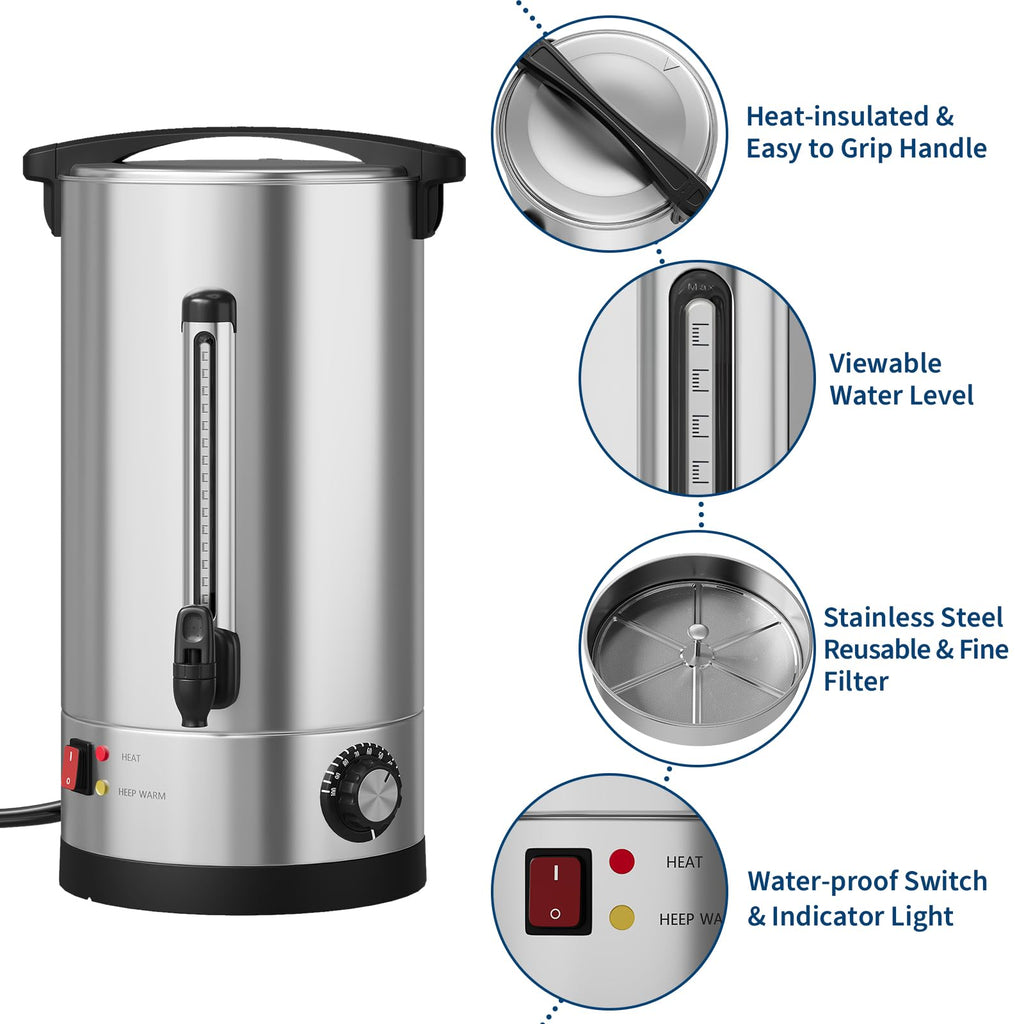 70-Cup Stainless Steel Coffee Urn Q28413
