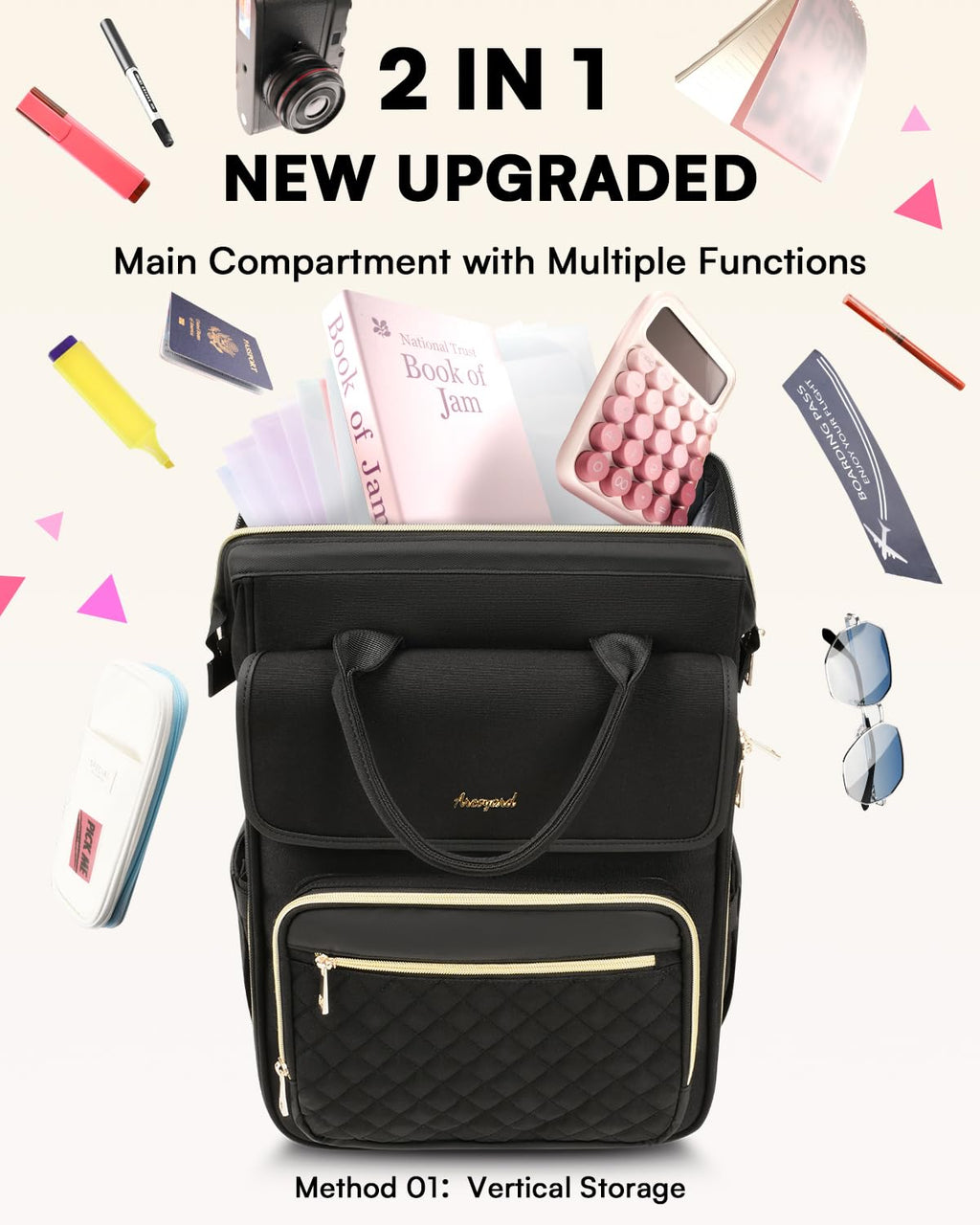 Rolling Laptop Backpack with Wheels A15850