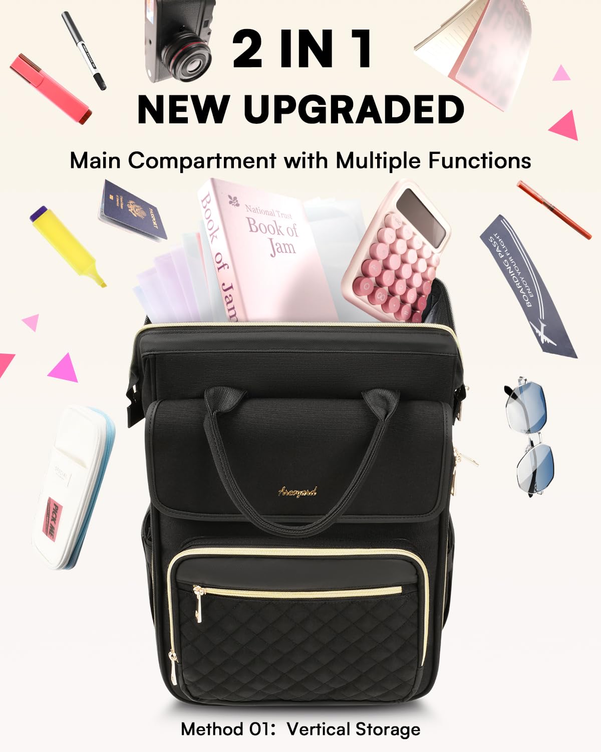 Rolling Laptop Backpack with Wheels A15850