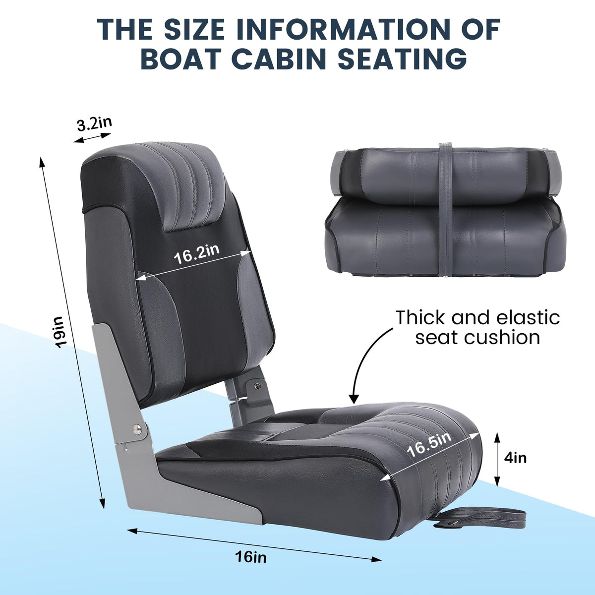 Low Back Folding Boat Seats I945