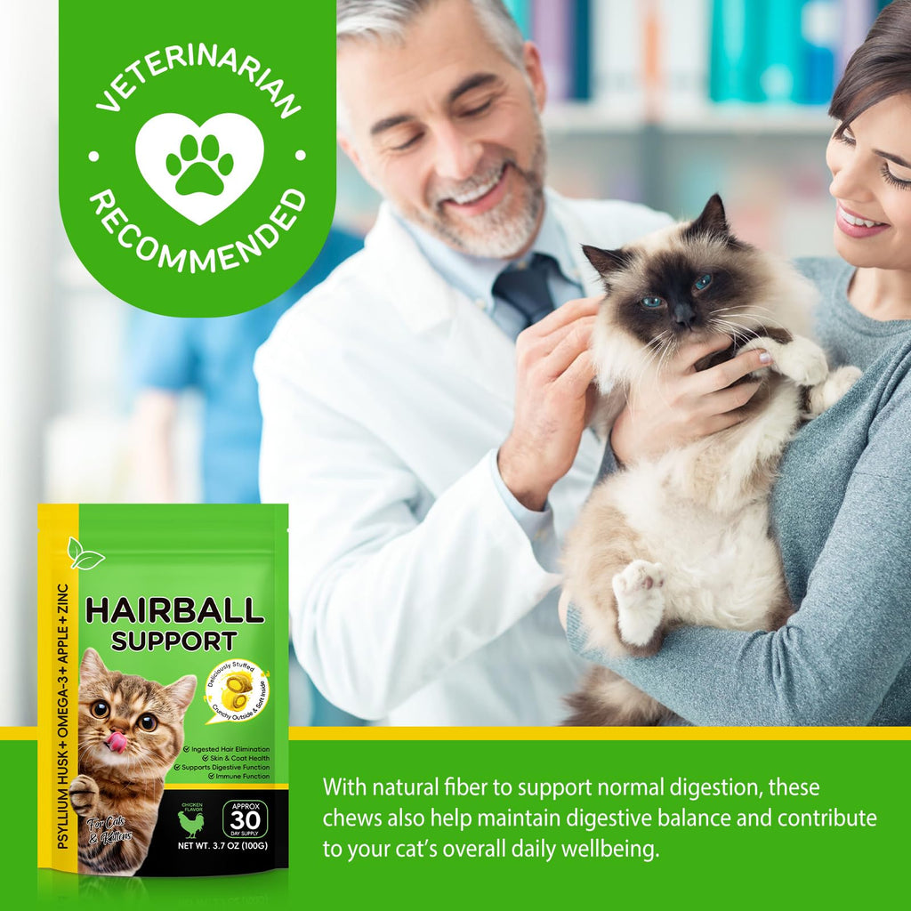 Chicken Flavor Hairball Treatment for Cats F869