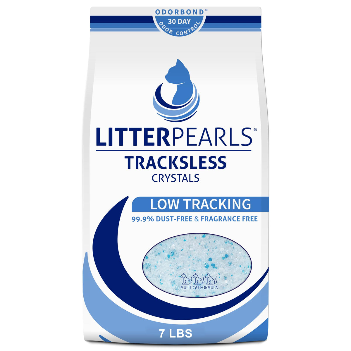 Unscented Non-Clumping Crystal Cat Litter, 7 lb P2320