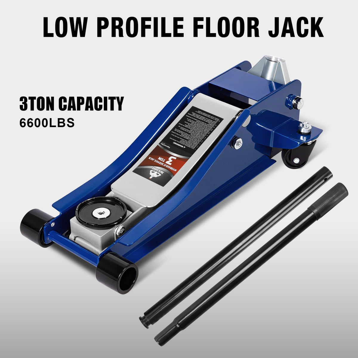 3 Ton Low Profile Hydraulic Steel Floor Jack Z128715