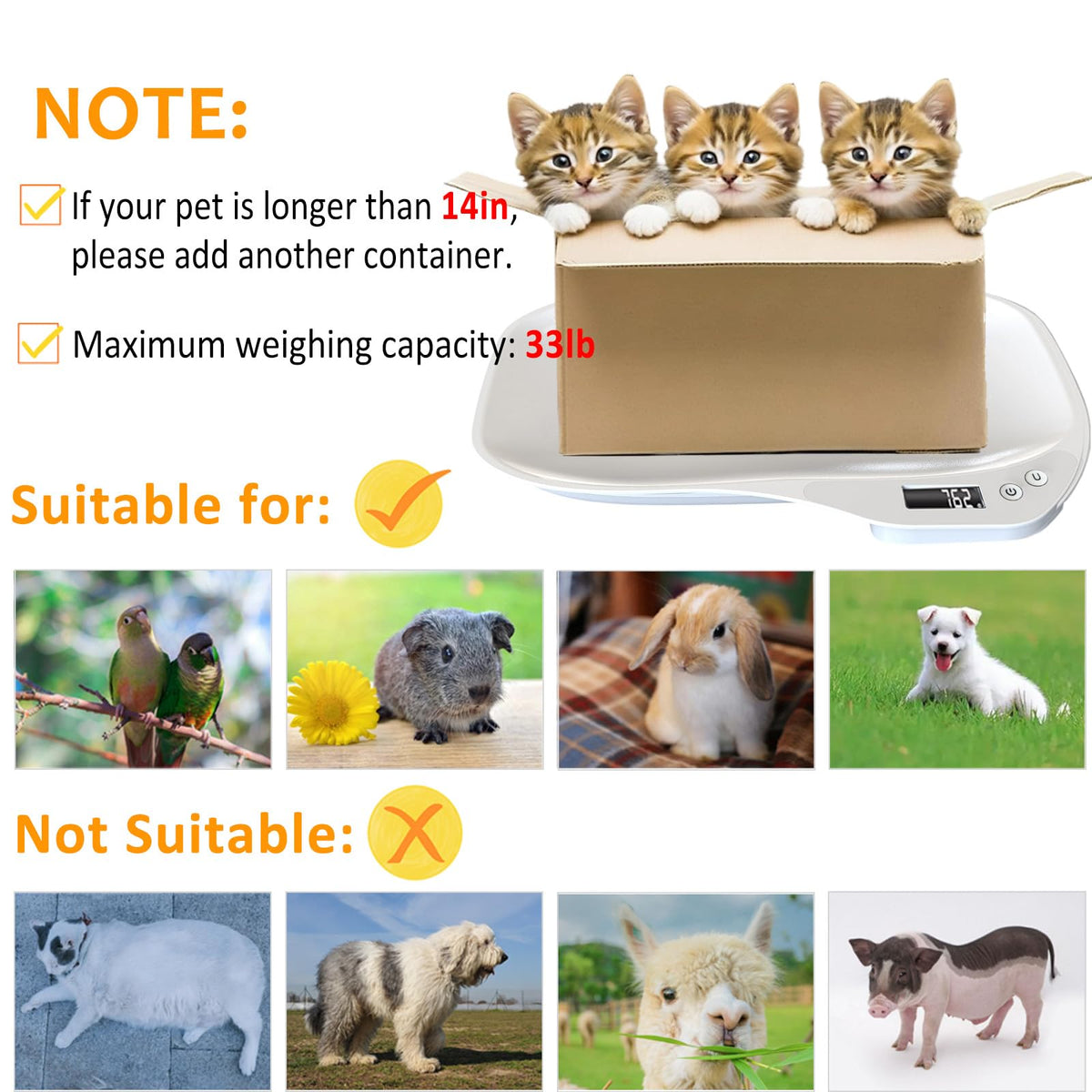 Digital Pet Scale 33lbs D167831