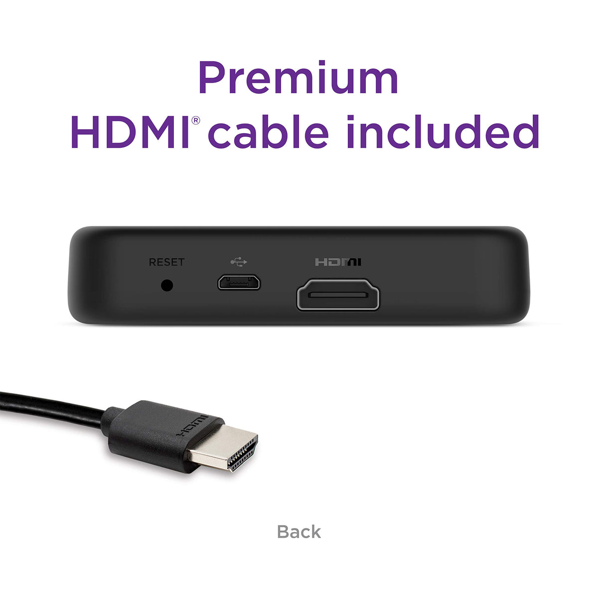 4K HDR Streaming Media Player with HDMI Cable U693851