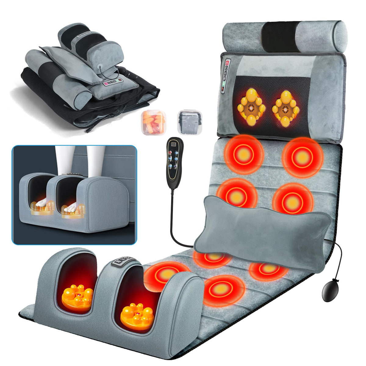 Full Body Massage Mat with Heat U54581