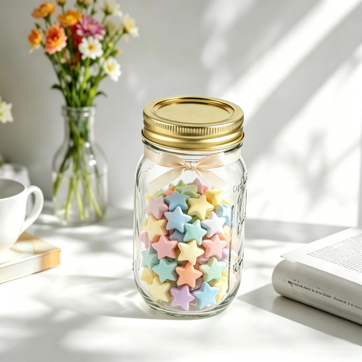 16 oz Glass Mason Jars with Lids and Bands, 12 Pack Z148