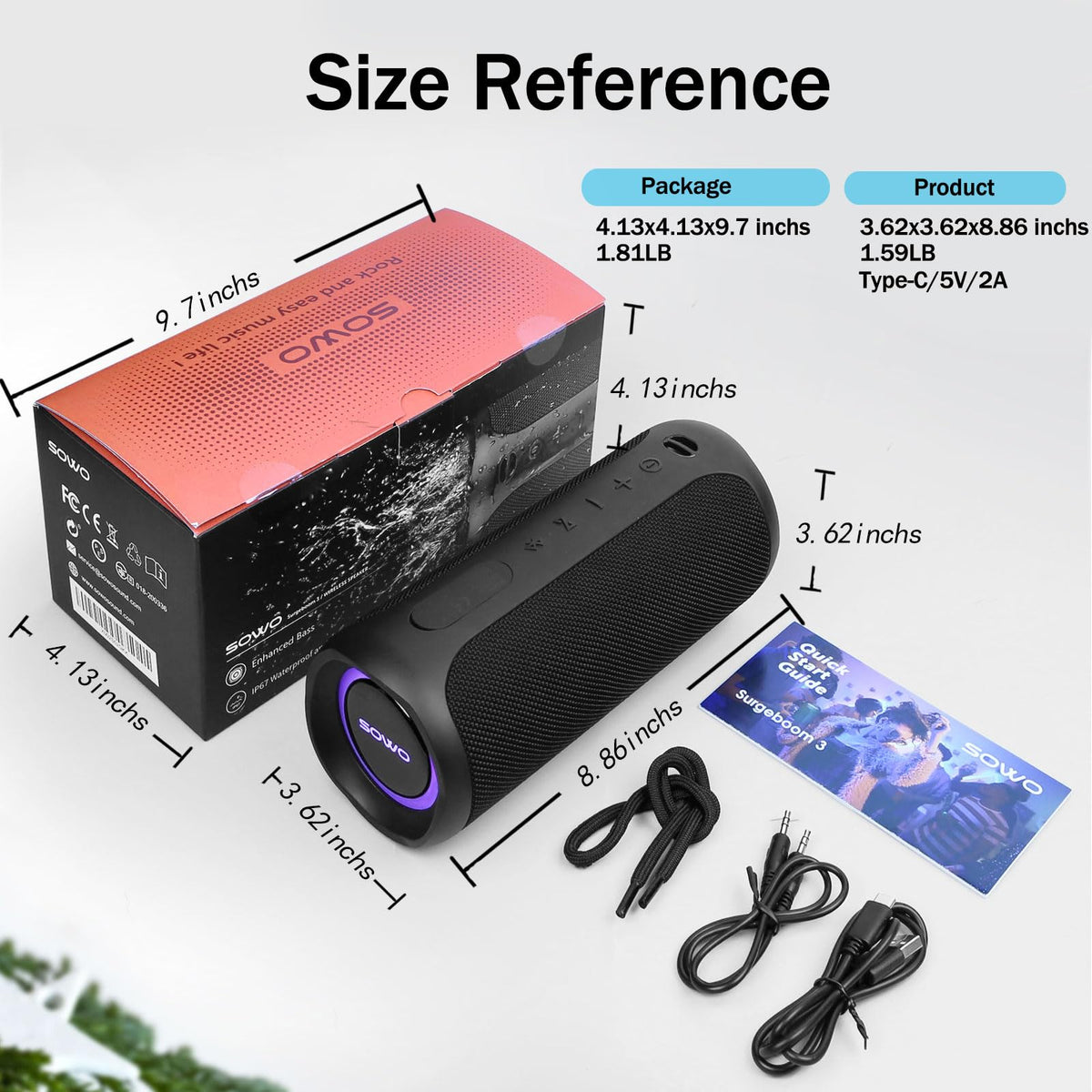 Wireless Bluetooth Speaker with Built-in Subwoofer I927