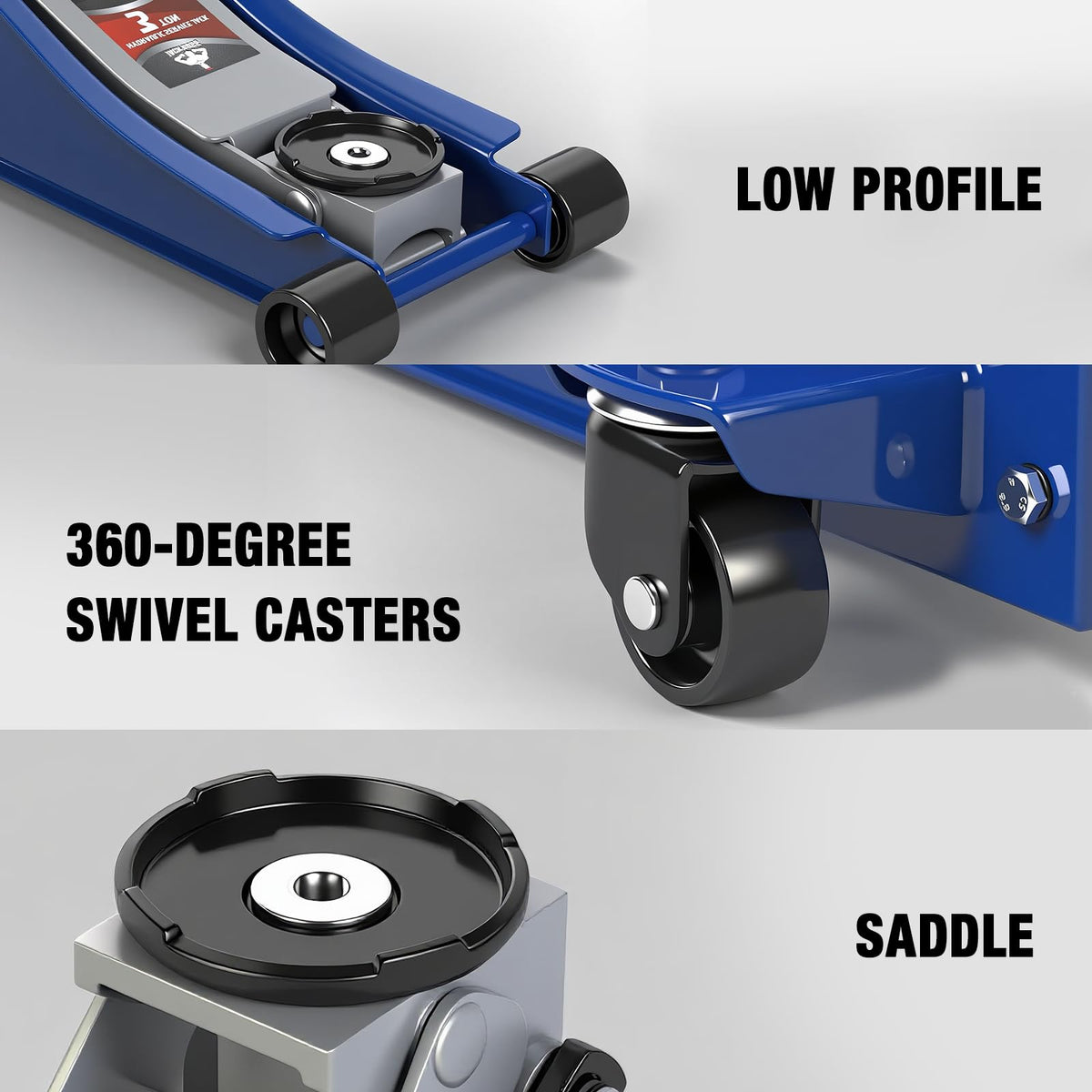 3 Ton Low Profile Hydraulic Steel Floor Jack Z128715