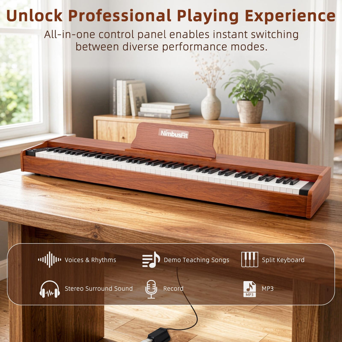 88 Keys Hammer Weighted Digital Piano C2850