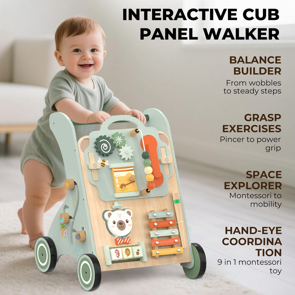 Wooden Sit-to-Stand Baby Walker N3022