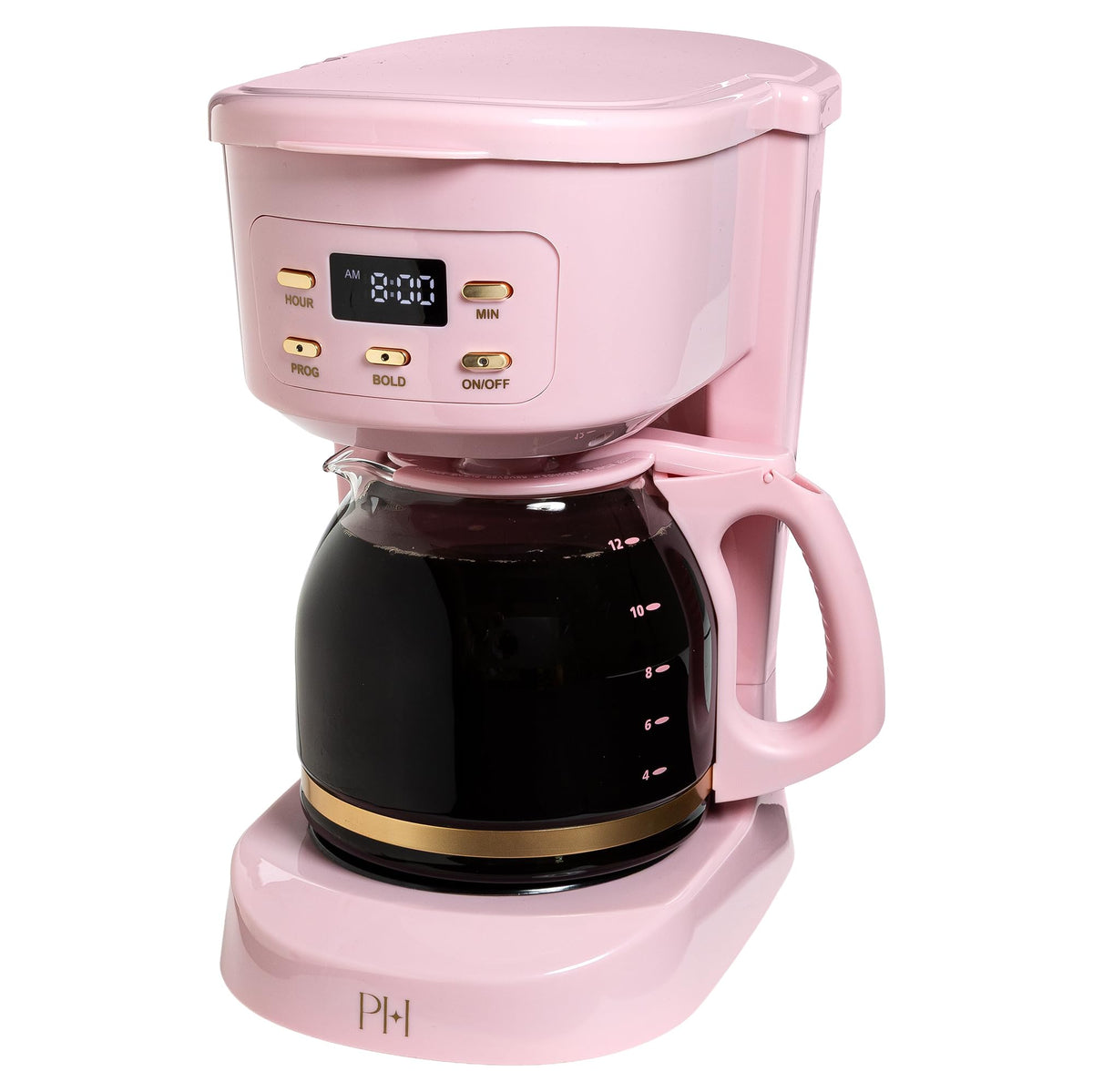 12-Cup Programmable Drip Coffee Maker with Glass Carafe Z651760
