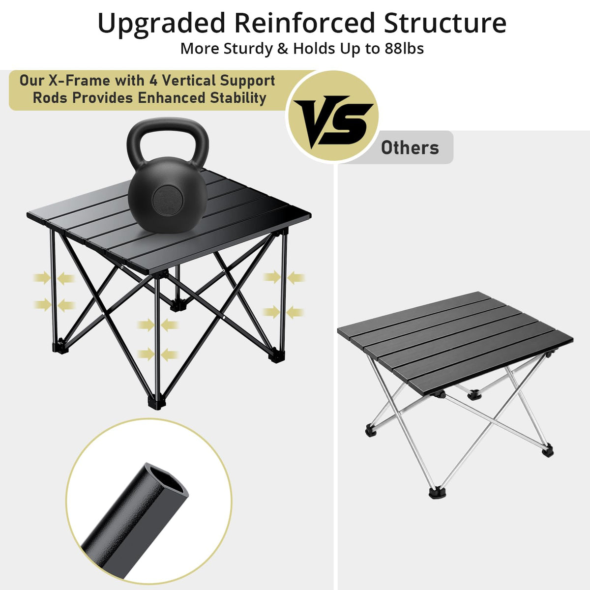 Small Ultralight Aluminum Folding Camping Table R4431