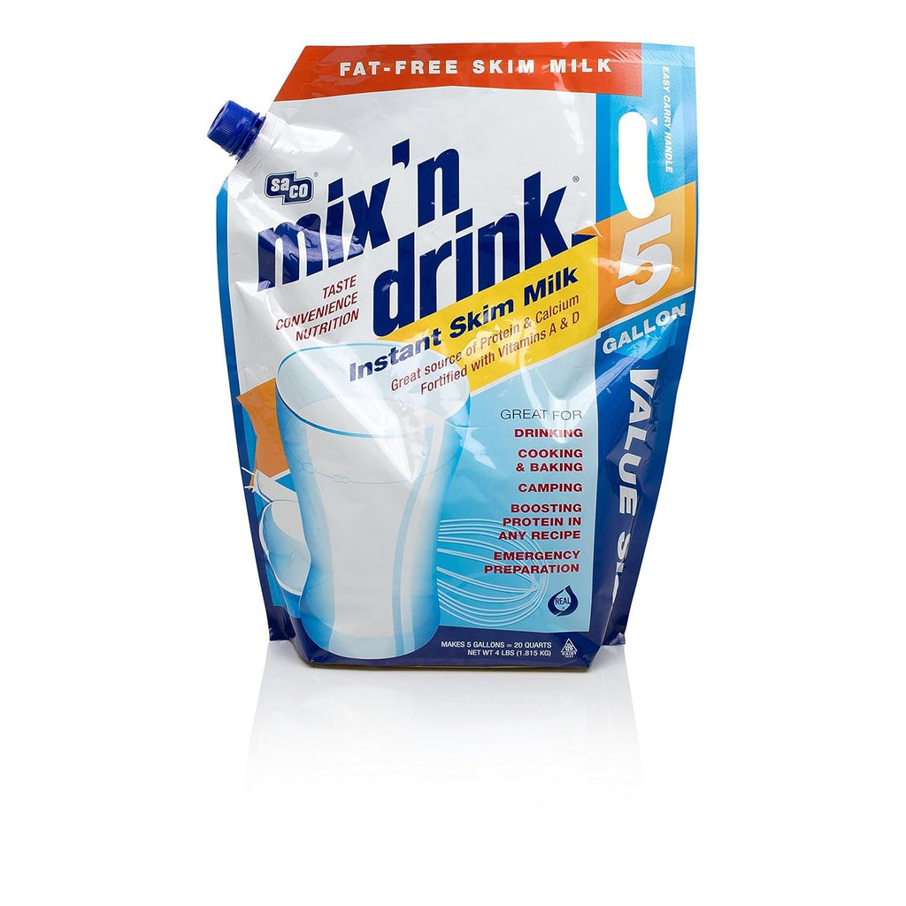 Instant Skim Milk, Fat-Free, High Calcium and Protein, Makes 20 Quarts F609672