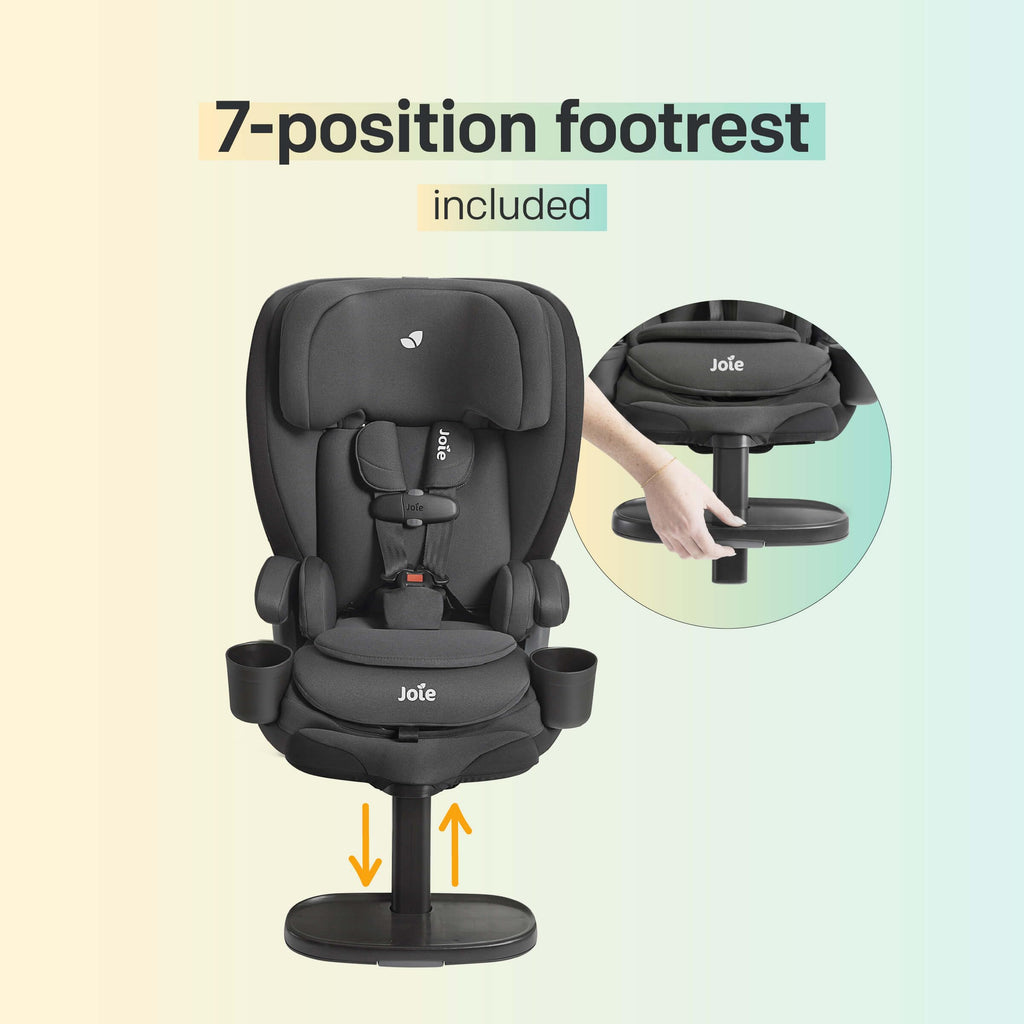 Harness Booster with Rigid Latch, 7-Position Footrest P4117