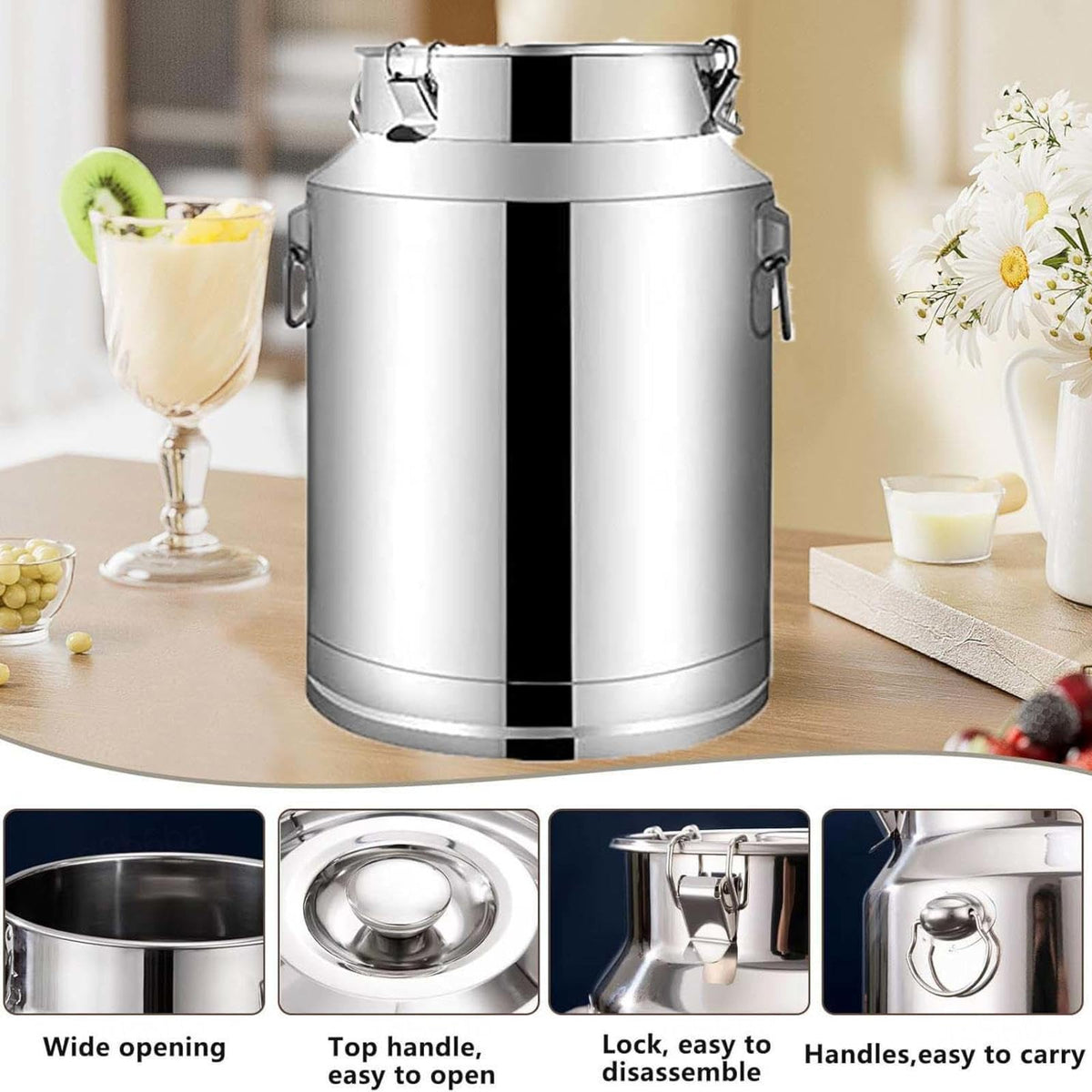 5L Stainless Steel Water Container with Tap I6829