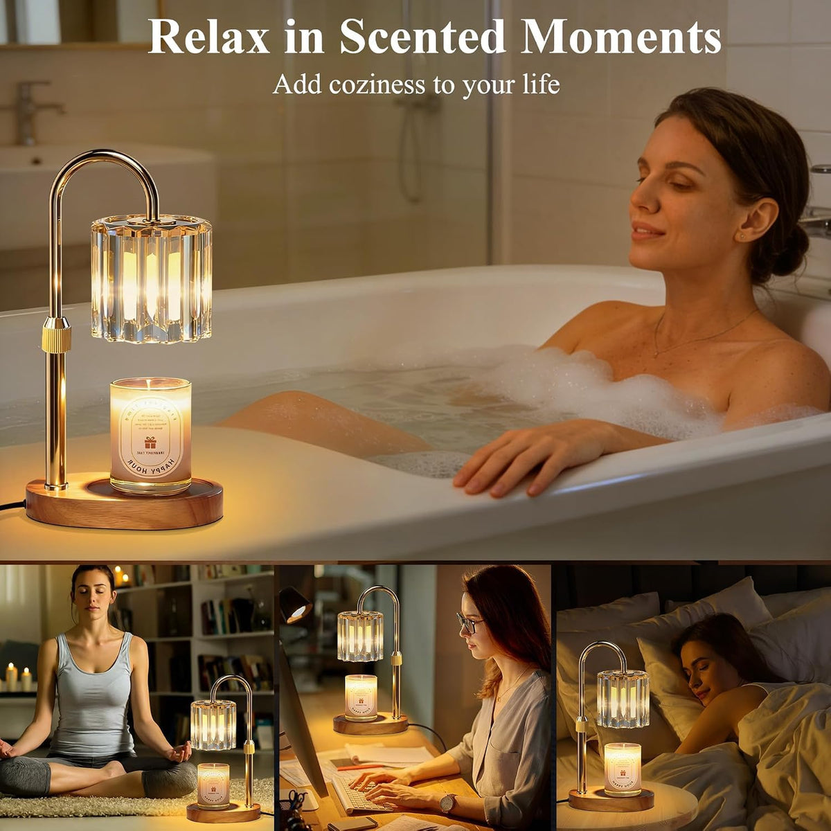 Candle Warmer Lamp with Timer and Dimmer R685755