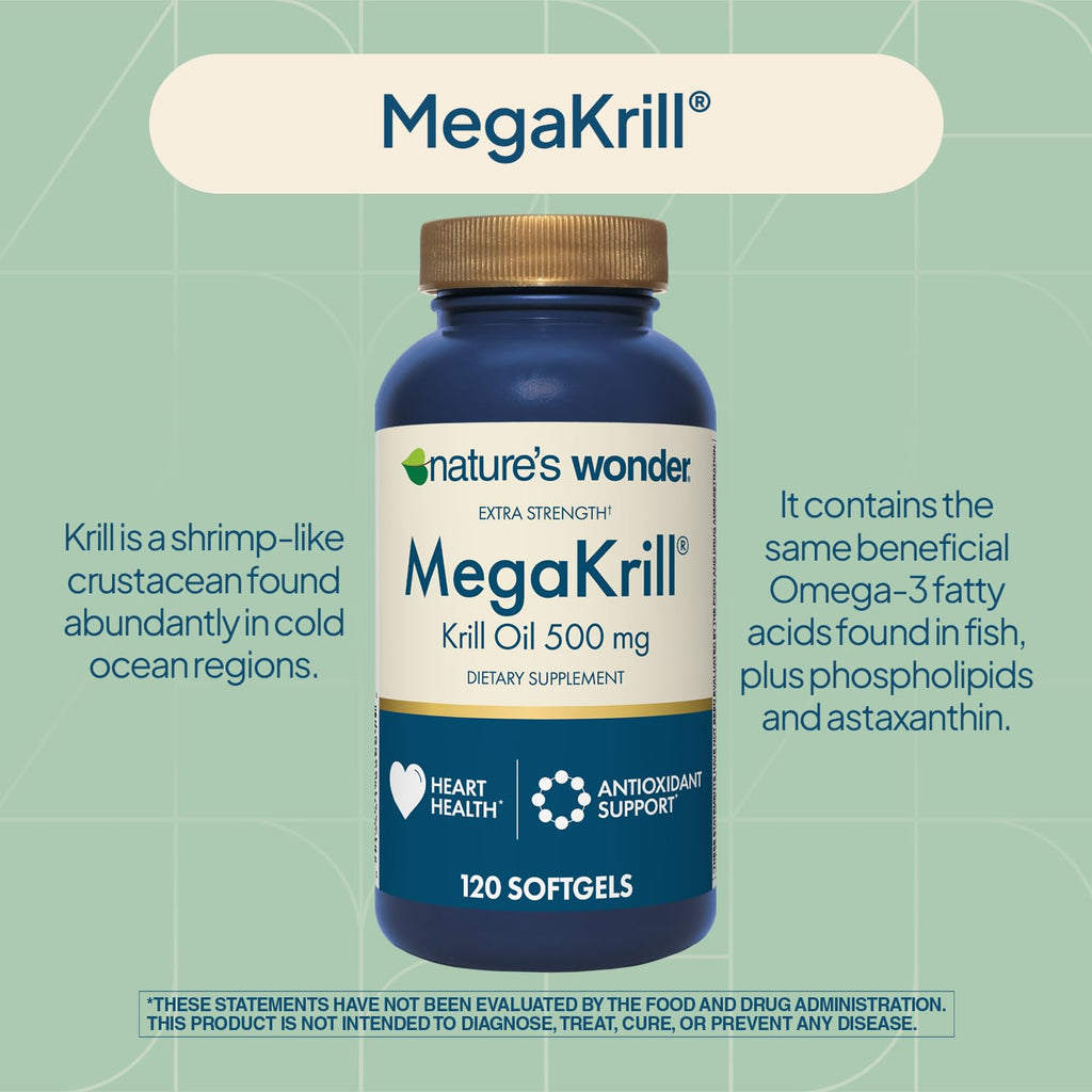 Krill Oil 500mg EPA & DHA 120 Softgels Q67064