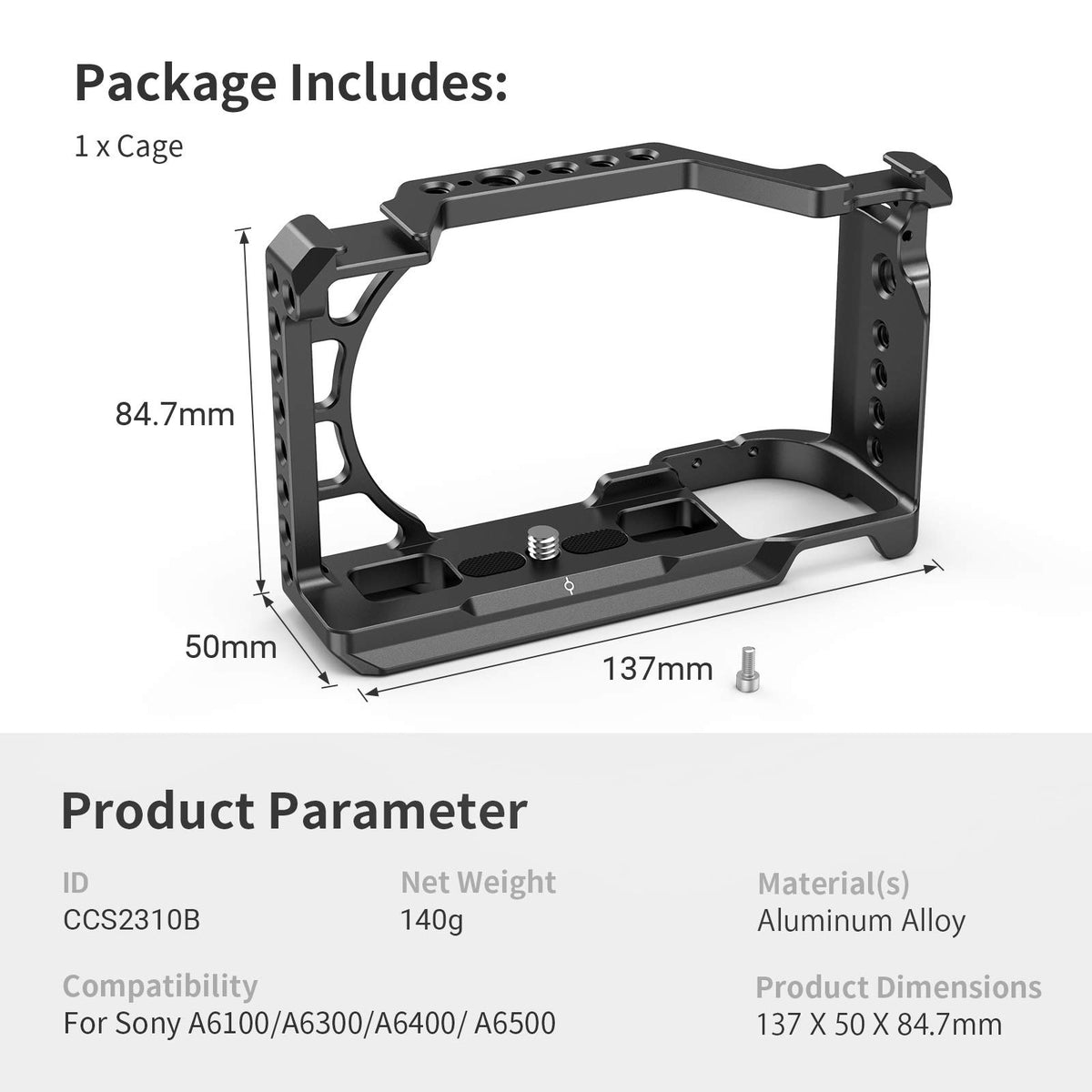 Aluminum Alloy Camera Cage Rig T60406