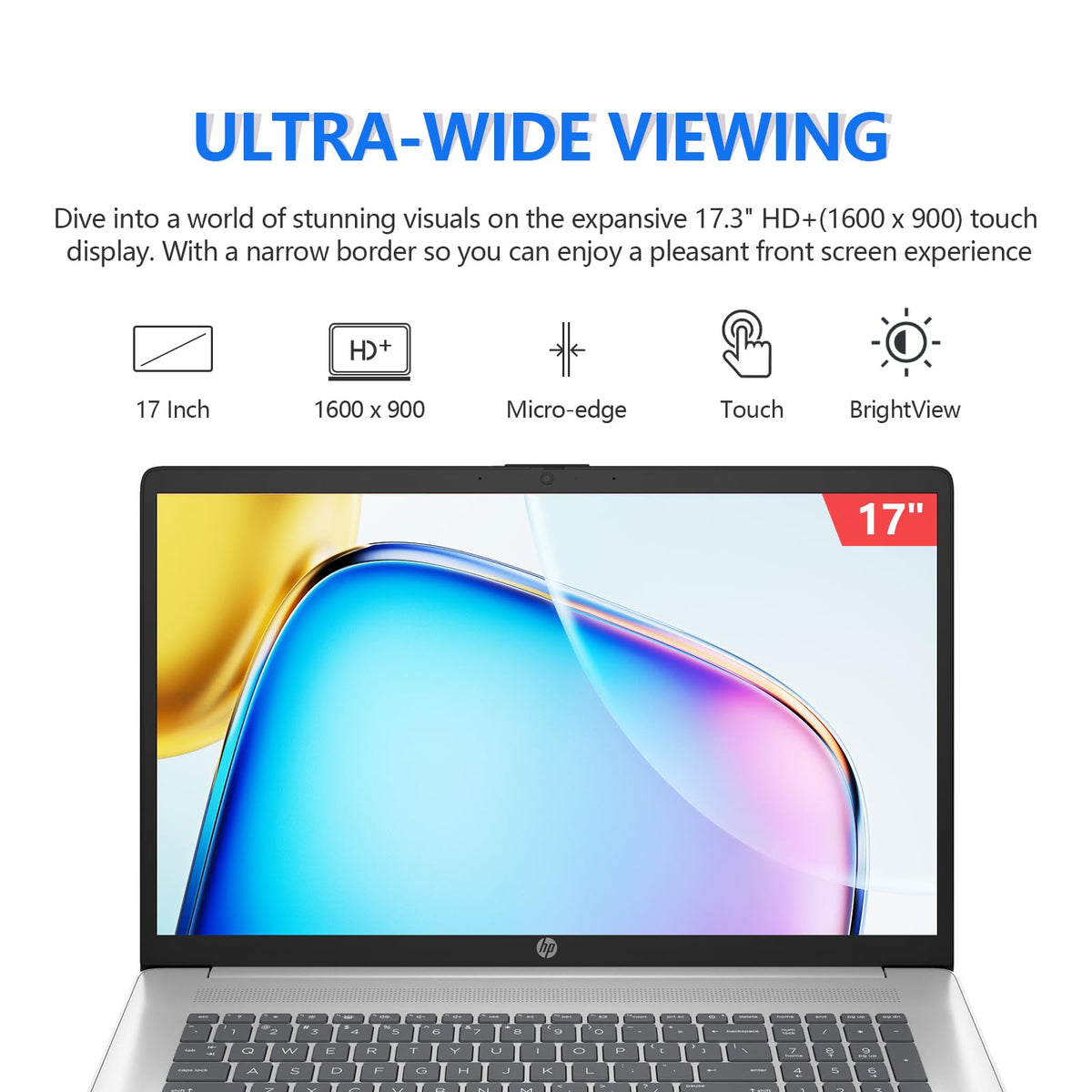 17.3" Touchscreen Laptop, AMD Ryzen 5, 32GB RAM 1TB SSD, Windows 11 Pro H9547